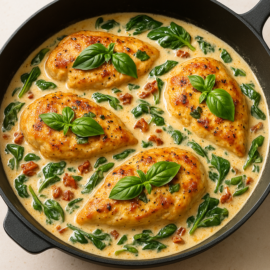 Creamy Tuscan Chicken Skillet