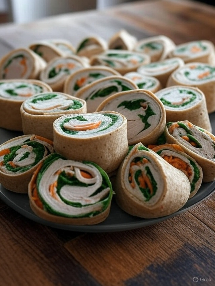 Turkey & Veggie Pinwheels