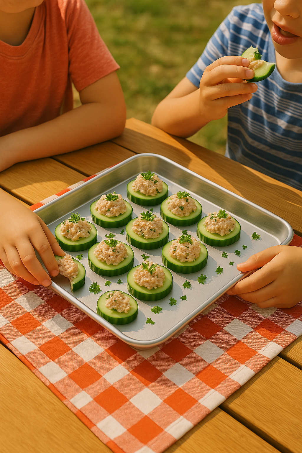 Crunchy Cucumber Tuna Bites