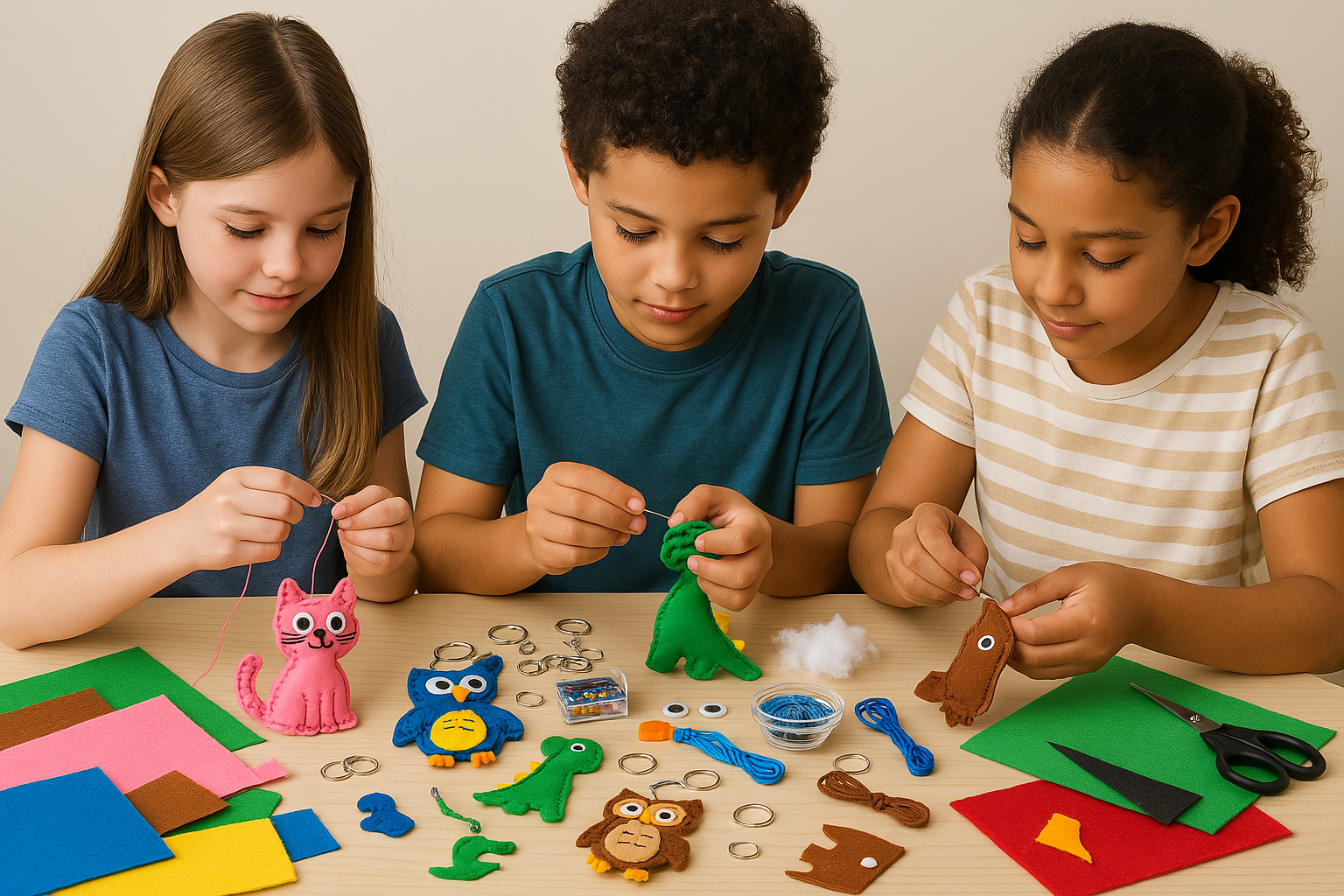 Felt Animal Keychains