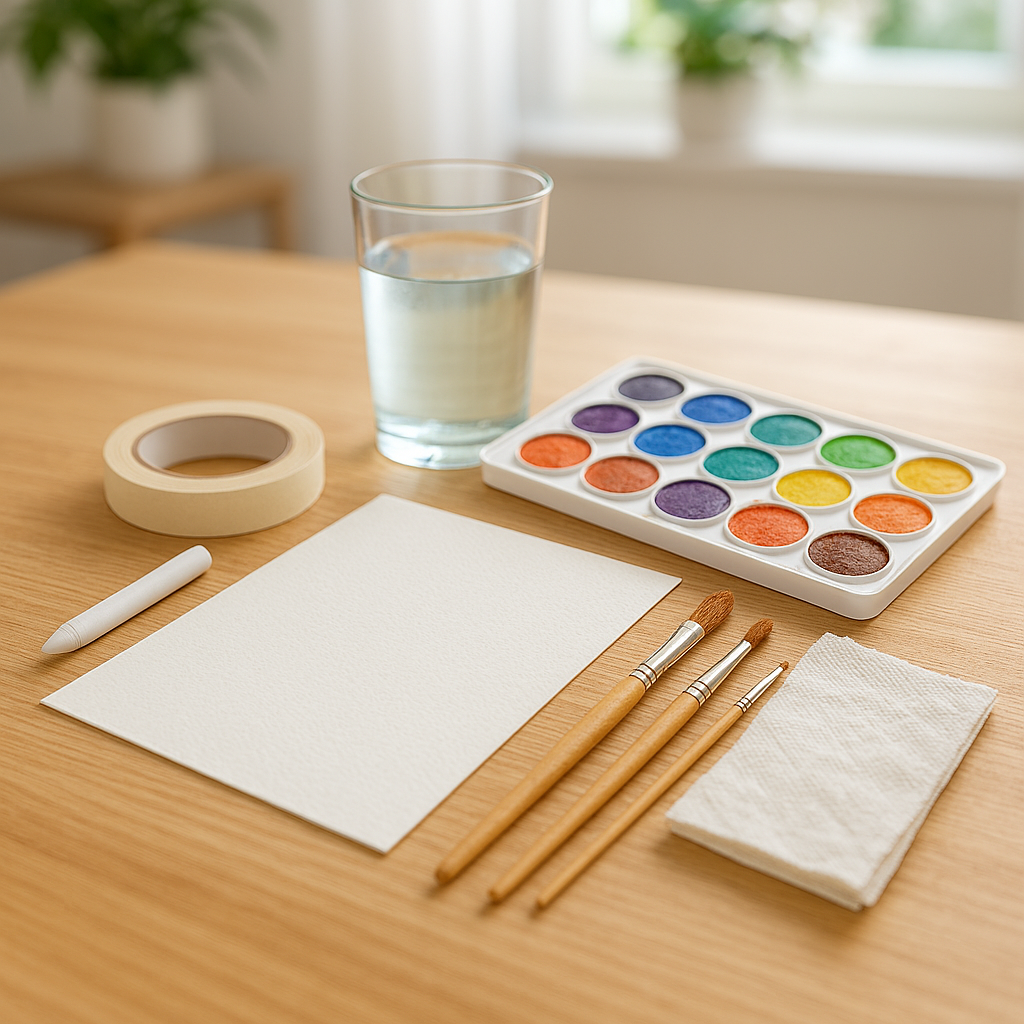 Watercolor Resist Paintings