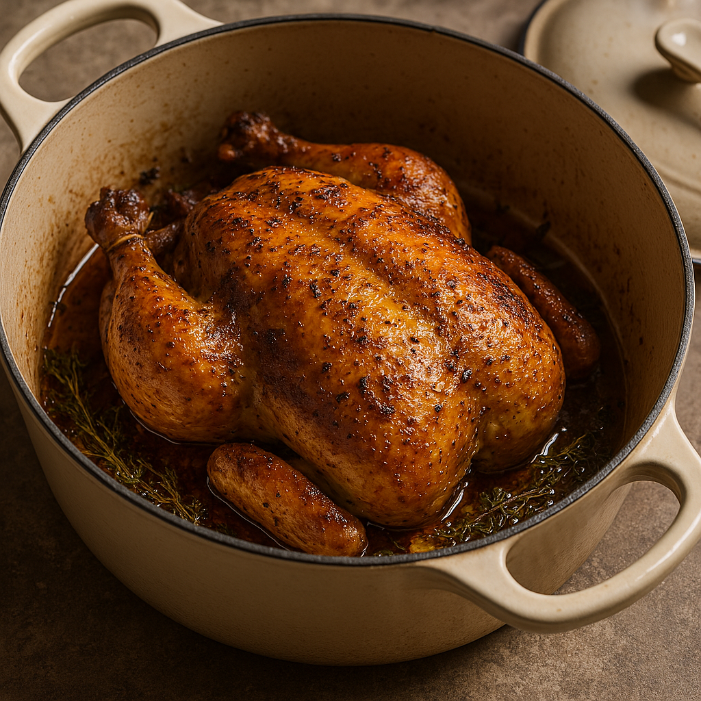 Dutch Oven Whole Chicken