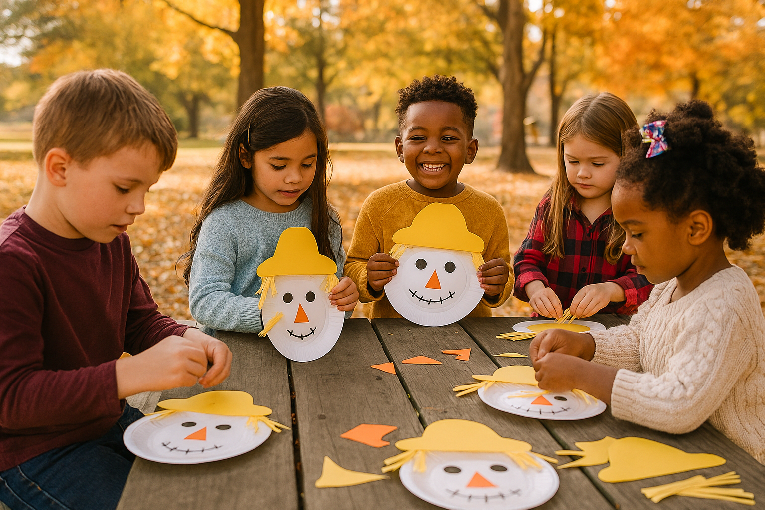 Paper Plate Scarecrow Craft