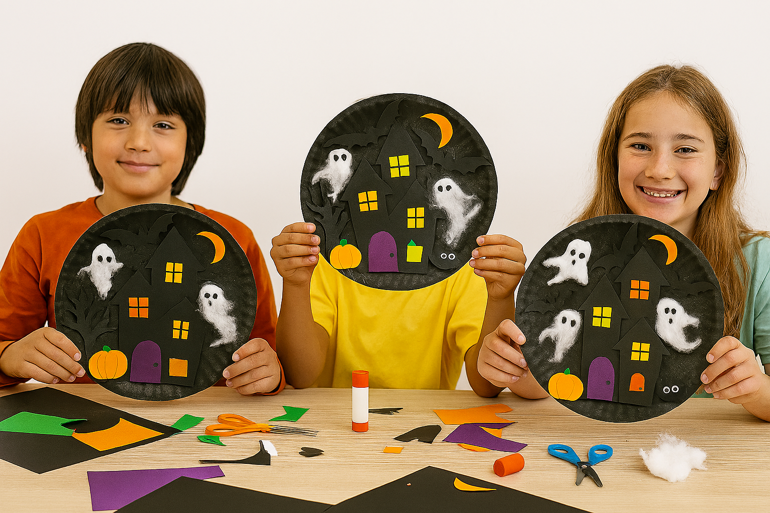 Paper Plate Haunted House