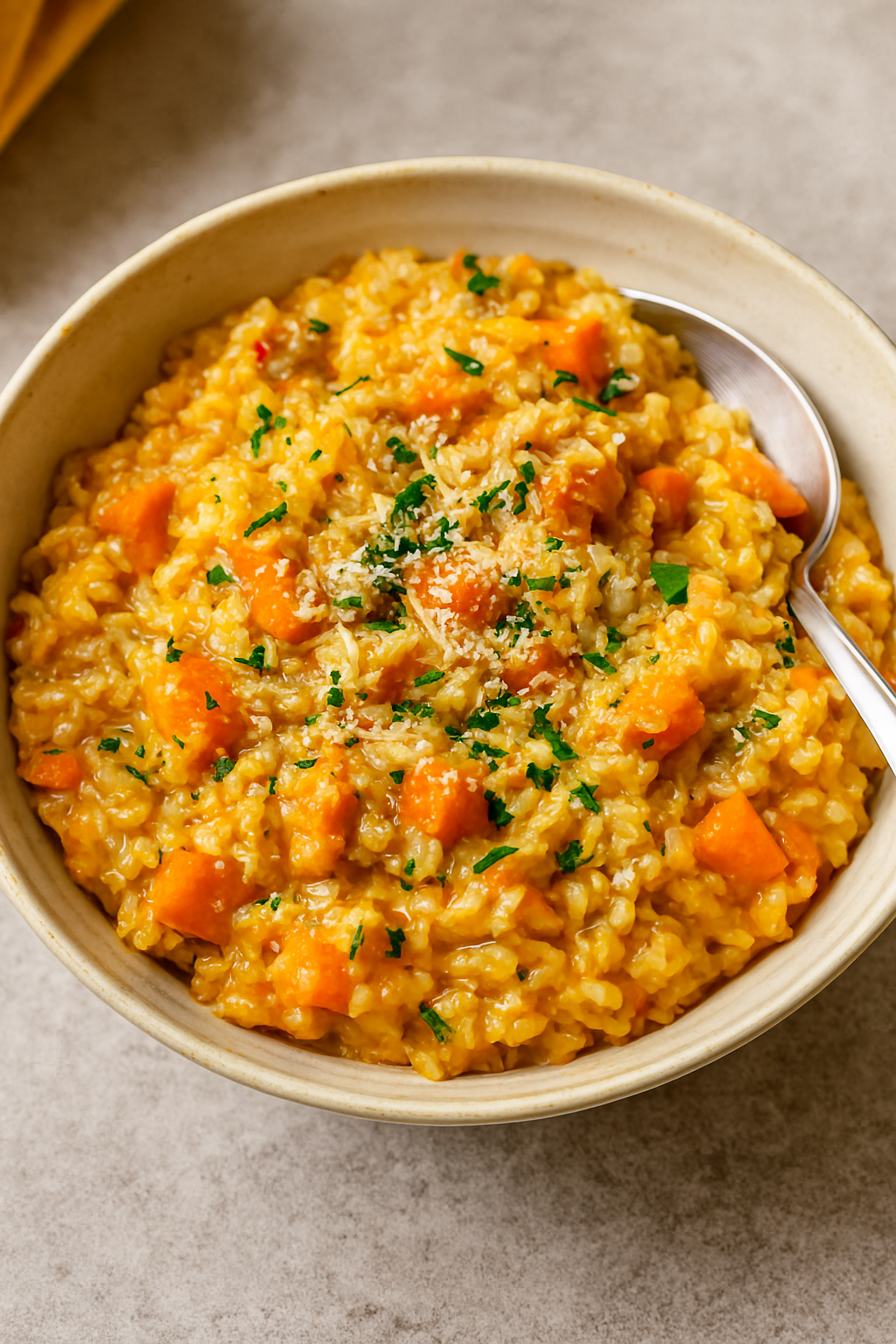 Butternut squash risotto