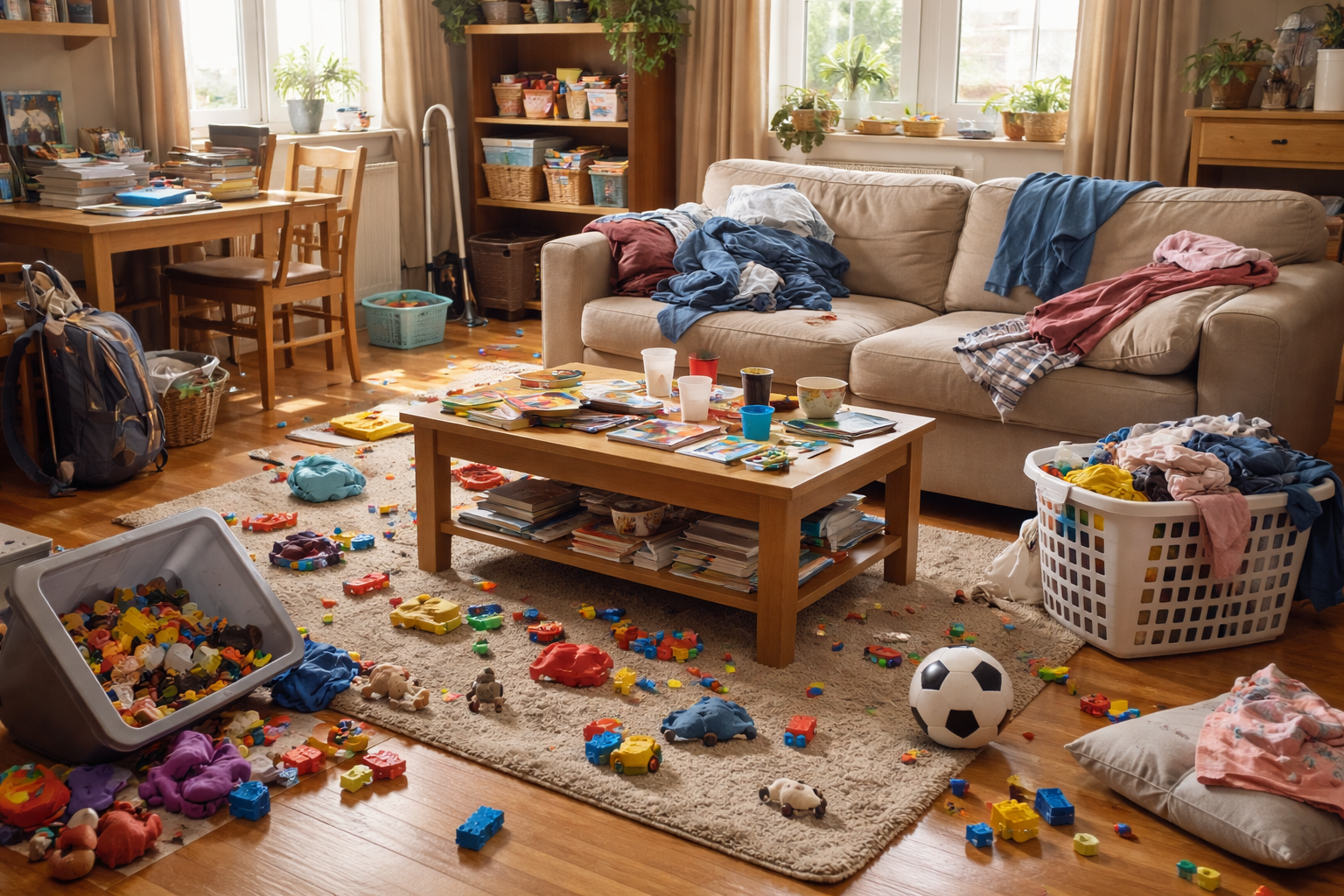 A home in need of Spring cleaning.